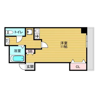 リードハイツ東三国B棟【3階】の間取り