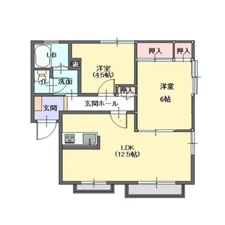 エステージC棟【2階】の間取り