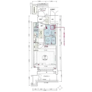 エステムコート名古屋新栄IIアリーナ【4階】の間取り