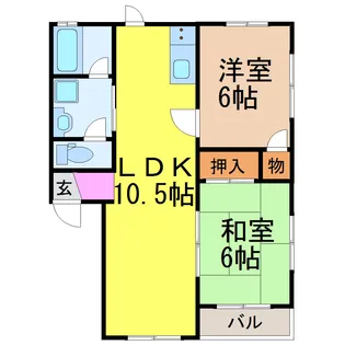 メゾン汐路パートII【2階】の間取り