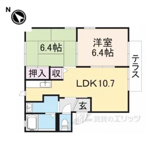 コーポ・ミネゾノ1【1階】の間取り