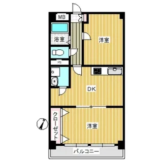熊澤マンション【2階】の間取り