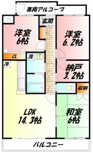 フロラシオン【2階】の間取り