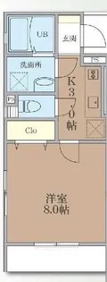 GranDEAR Terrace睦町【2階】の間取り
