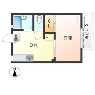 リクラス・ココハイツ【2階】の間取り