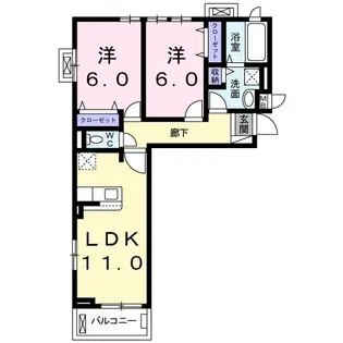グランフォレスト【2階】の間取り