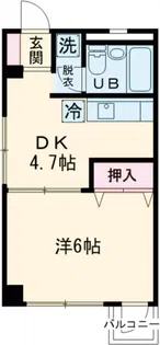 JMBハイツ【1階】の間取り
