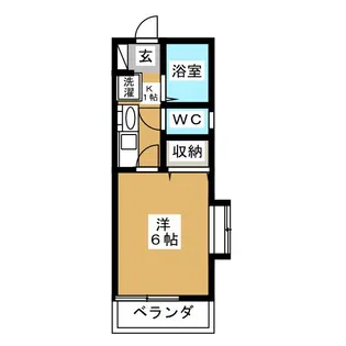 オリエンタルドミール【1階】の間取り