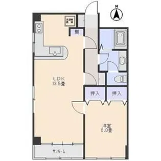 前橋中央ビル【4階】の間取り