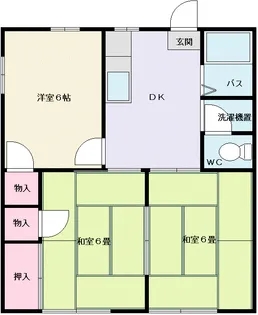 コーポ森【1階】の間取り