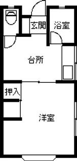 ホワイトハイツ【1階】の間取り