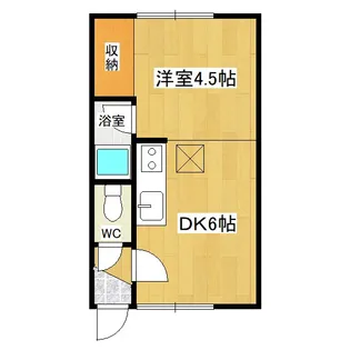 コーポ北進【2階】の間取り