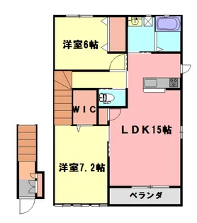 セブンスA【2階】の間取り