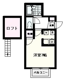 新潟県新潟市中央区関新1【アパート】の間取り