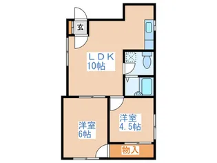 マクセル富丘37【3階】の間取り