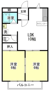 セントラルハイム106【2階】の間取り