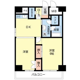 古町ツインタワーハイツ【8階】の間取り