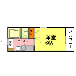 アクアハイツ【1階】の間取り