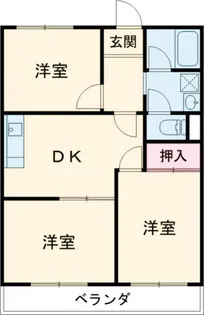 東海今泉新町ハイツI【2階】の間取り