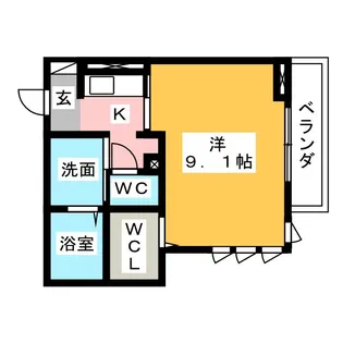 スタブリテラス桑名【3階】の間取り