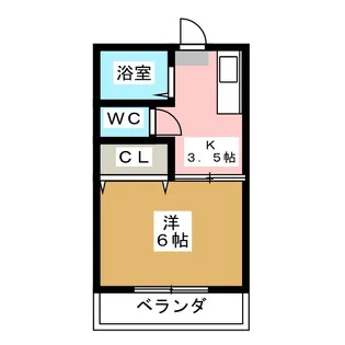 第二田辺コーポ【2階】の間取り
