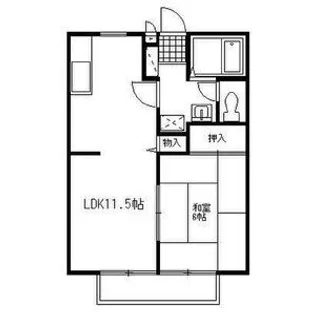 サンハイツサヤマ【2階】の間取り