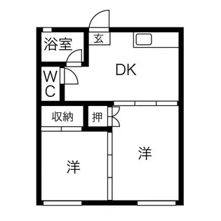 コーポ斉藤【2階】の間取り