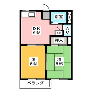 ドミールハラ A棟【2階】の間取り