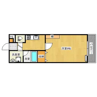 1Kの間取り画像