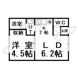コーポリベラル【2階】の間取り