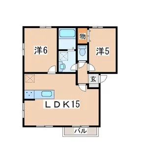 ブルームヒルズ A棟【1階】の間取り