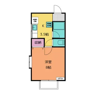コーポ丘の家【2階】の間取り