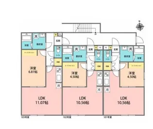 1LDKの間取り画像