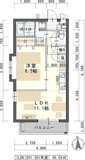 1LDKの間取り画像