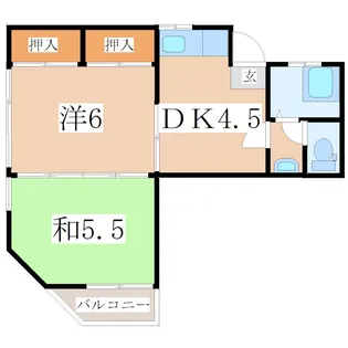 鹿児島県鹿児島市高麗町【マンション】の間取り