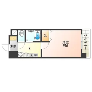 新梅田プライム【3階】の間取り