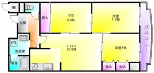 サチ東山本【4階】の間取り
