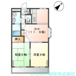 熊本県熊本市東区小山5【マンション】の間取り