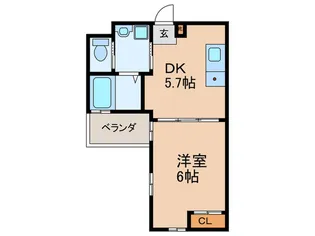 クオリティー嵯峨野【2階】の間取り