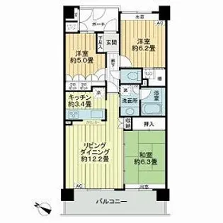 サーパス上水戸中央【8階】の間取り