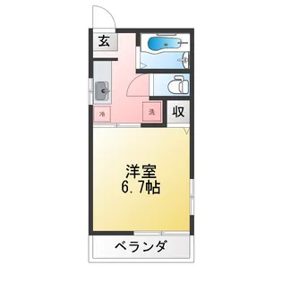 フリーフライトびわじま【2階】の間取り