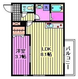 Refined Motobuto【1階】の間取り