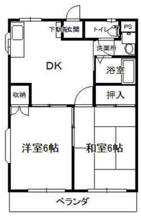 エソール大和田【3階】の間取り