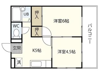 楠木ハイツ【1階】の間取り