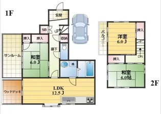 千葉県四街道市大日【一戸建】の間取り