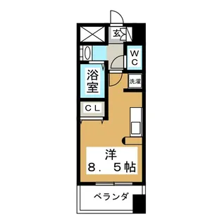 スクエア泉中央【6階】の間取り