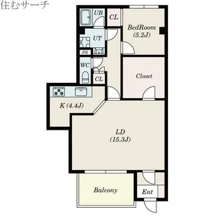 クレストールサカクラ【1階】の間取り