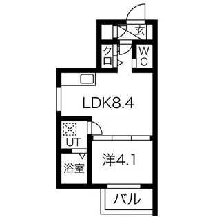 大阪府東大阪市三島2【アパート】の間取り