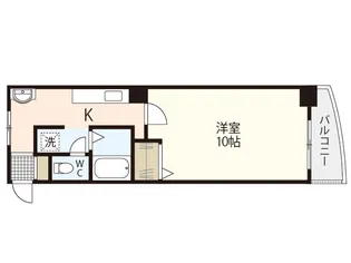 第二オーシャンハイツ【6階】の間取り