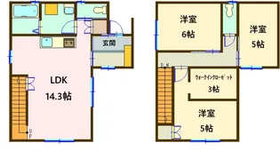 宮城県大崎市古川駅東1【一戸建】の間取り